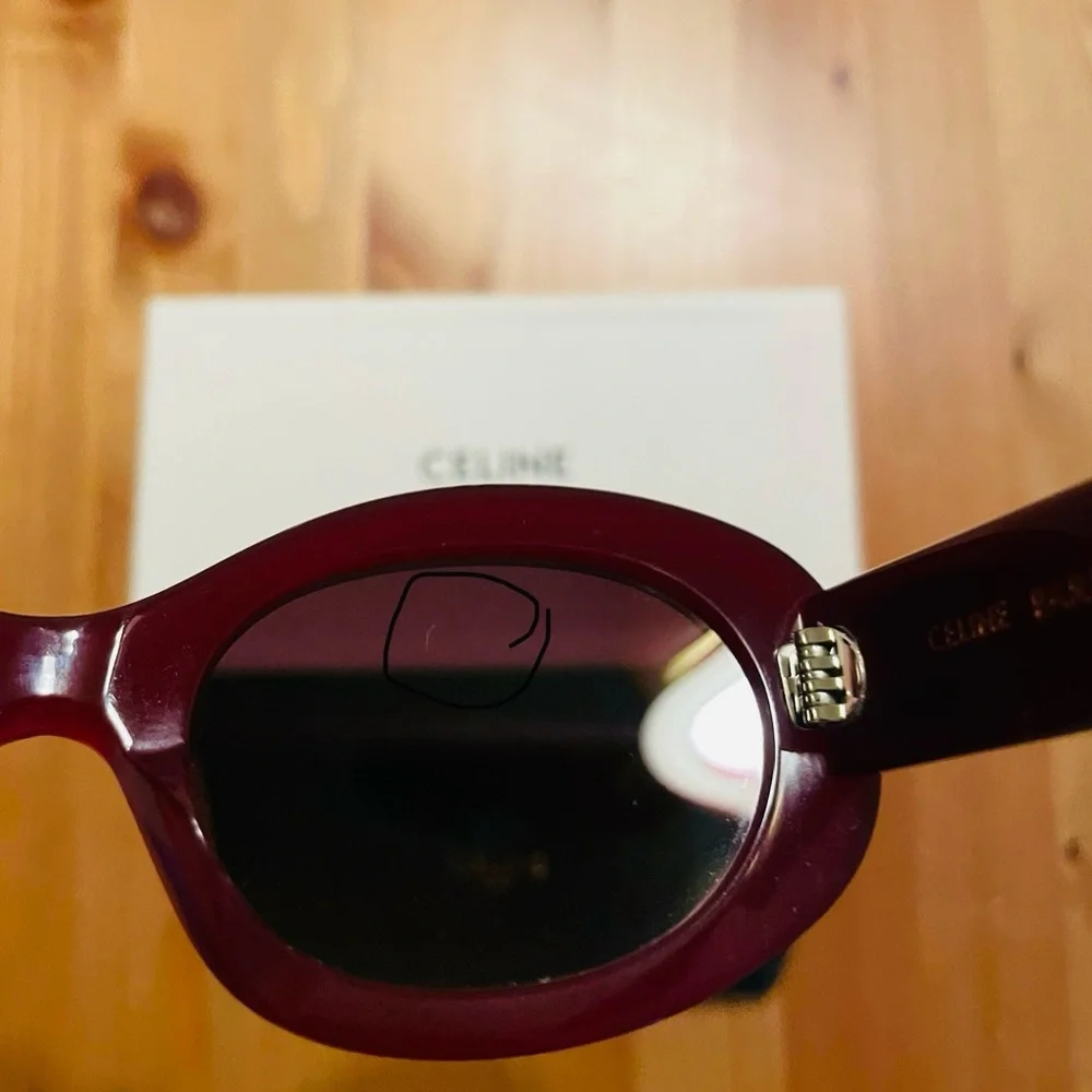 Celine Triomphe Oval Acetate Sunglasses - Picture 13 of 16